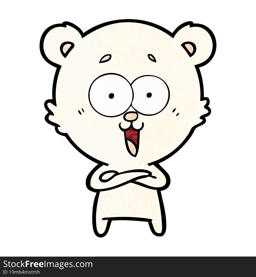 laughing teddy  bear cartoon. laughing teddy  bear cartoon