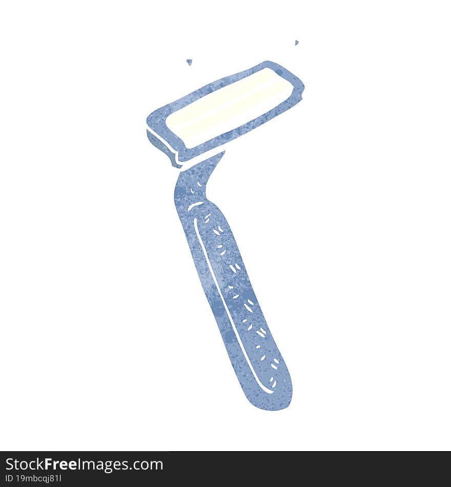 retro cartoon razor