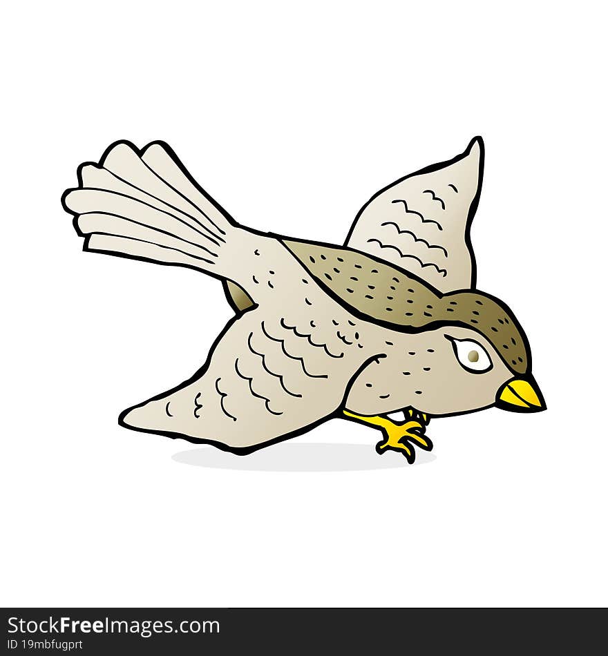 cartoon flying bird