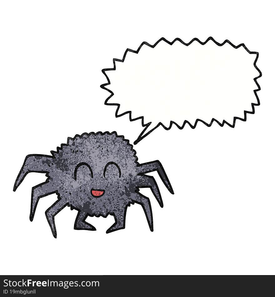 textured cartoon spider