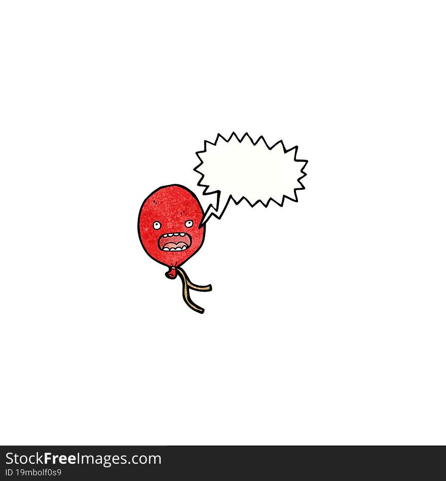 floating balloon cartoon character