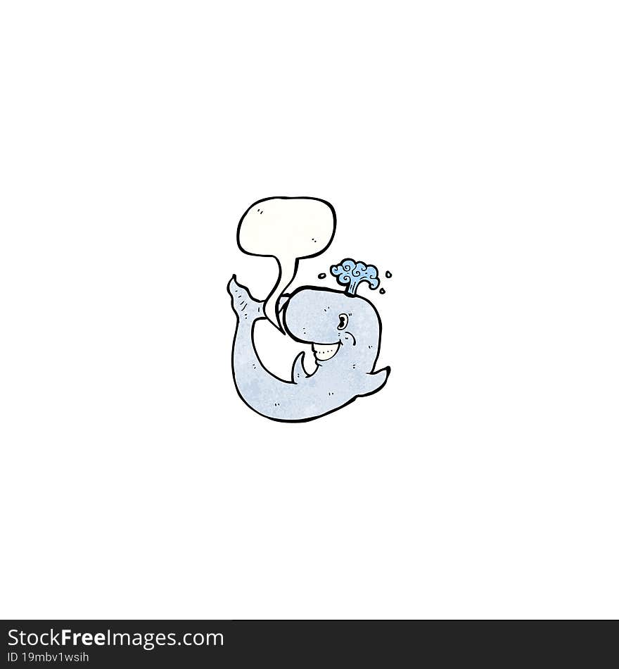 Happy Cartoon Whale