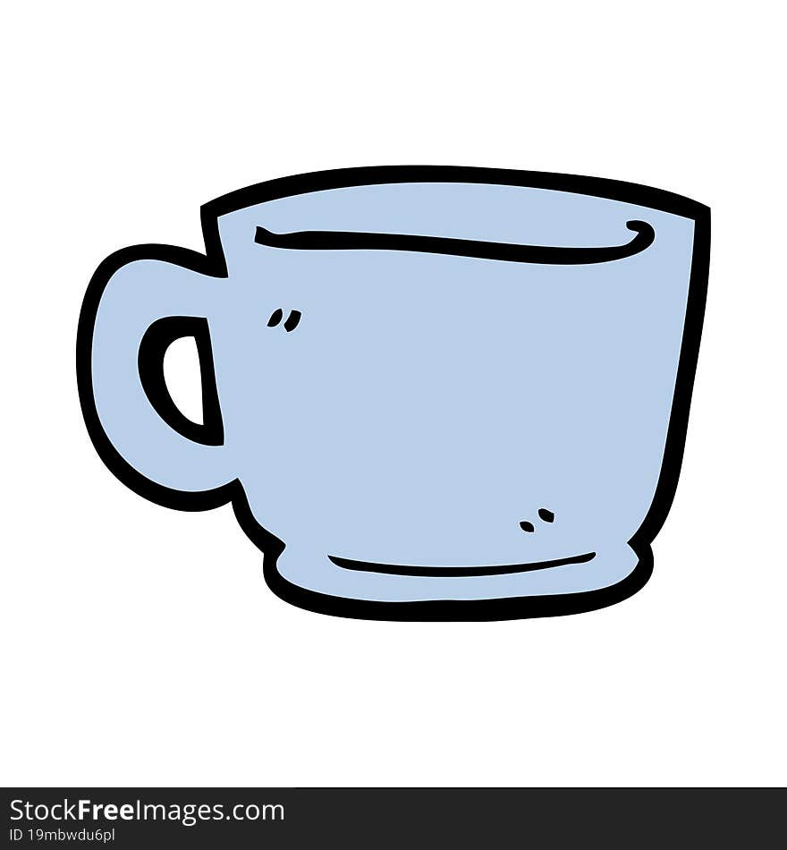 Cartoon Doodle Of A Tea Cup