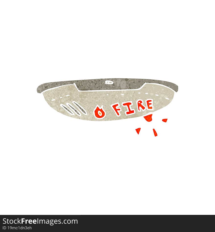 cartoon fire alarm