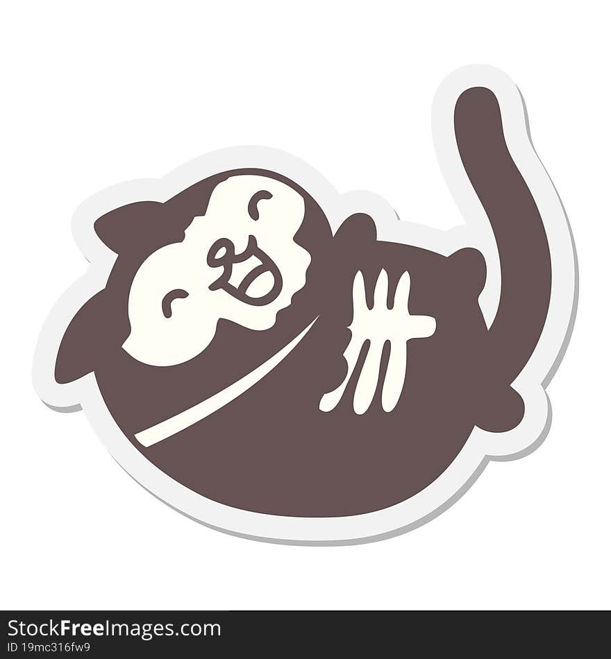 Halloween Cat Sticker