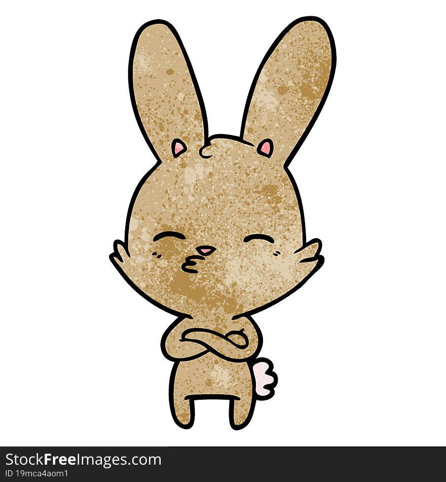 curious bunny cartoon. curious bunny cartoon