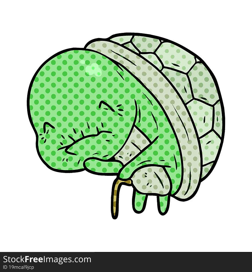 cute cartoon old turtle with walking stick. cute cartoon old turtle with walking stick