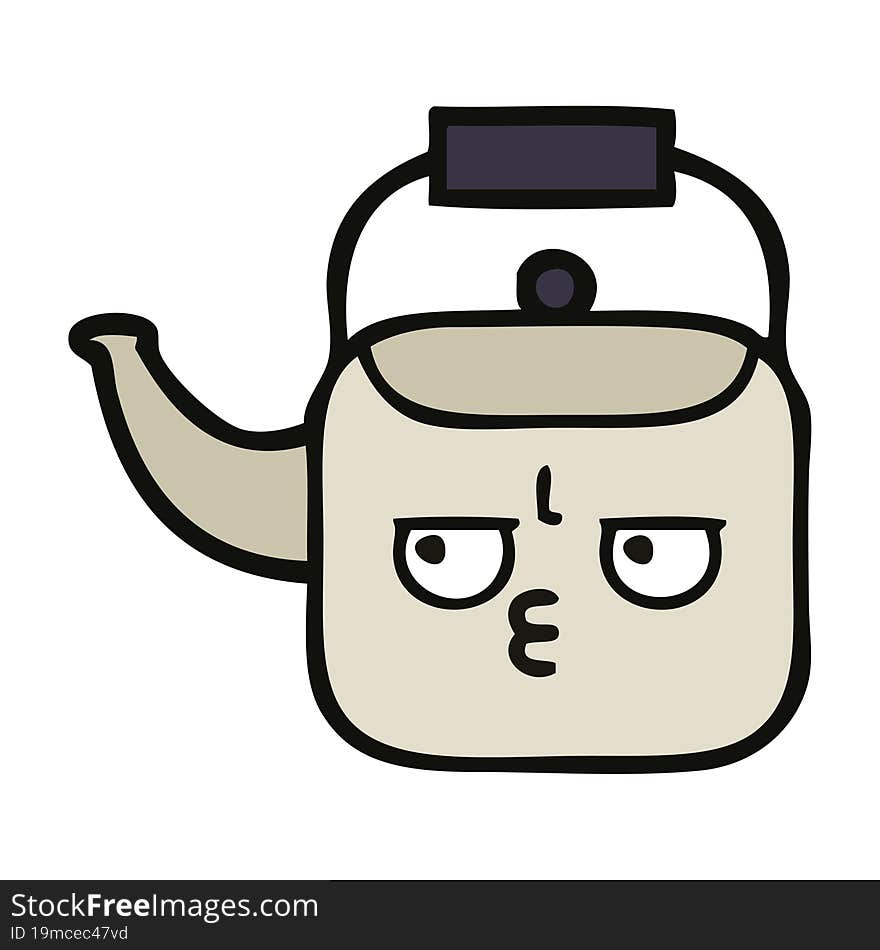 cute cartoon kettle