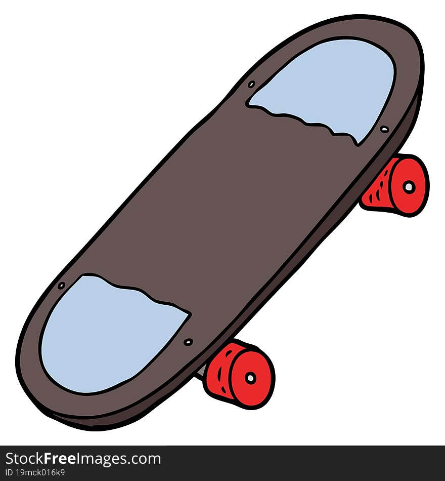 cartoon skateboard. cartoon skateboard