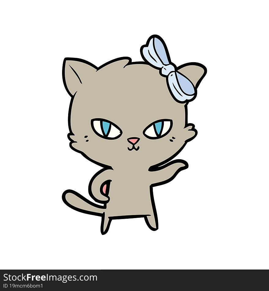 cute cartoon cat. cute cartoon cat