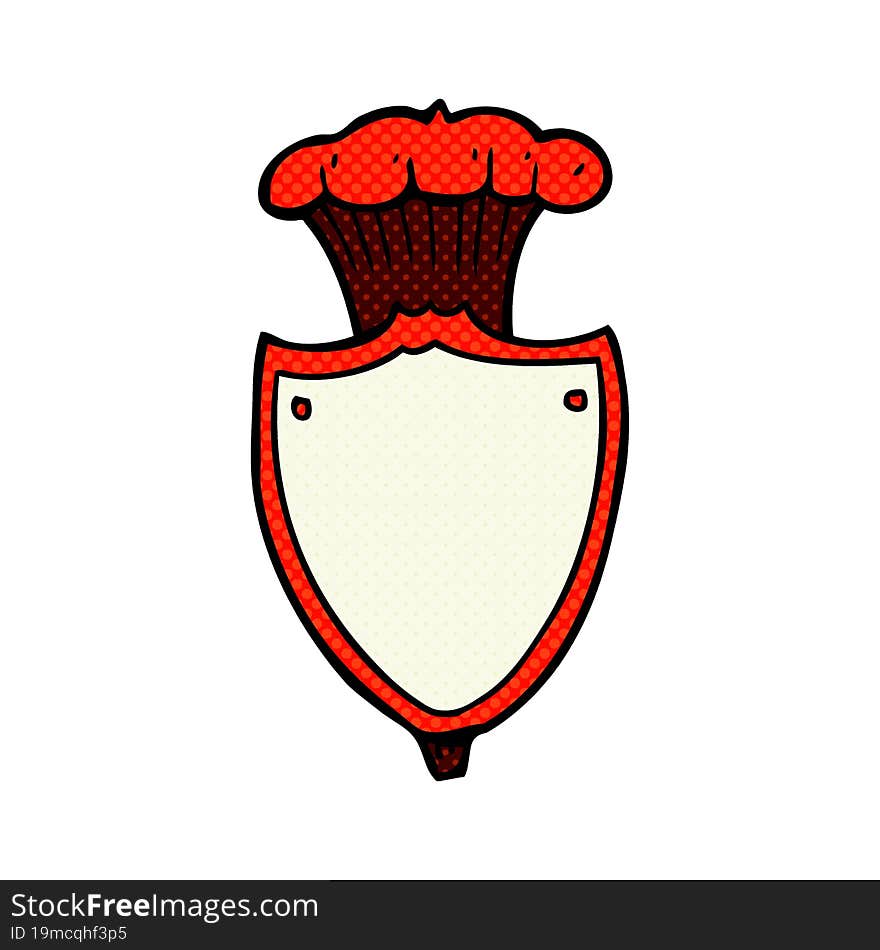 cartoon heraldic shield