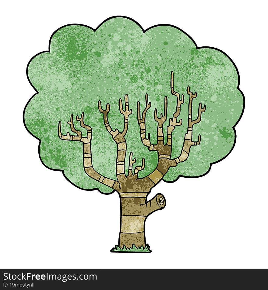 cartoon tree. cartoon tree