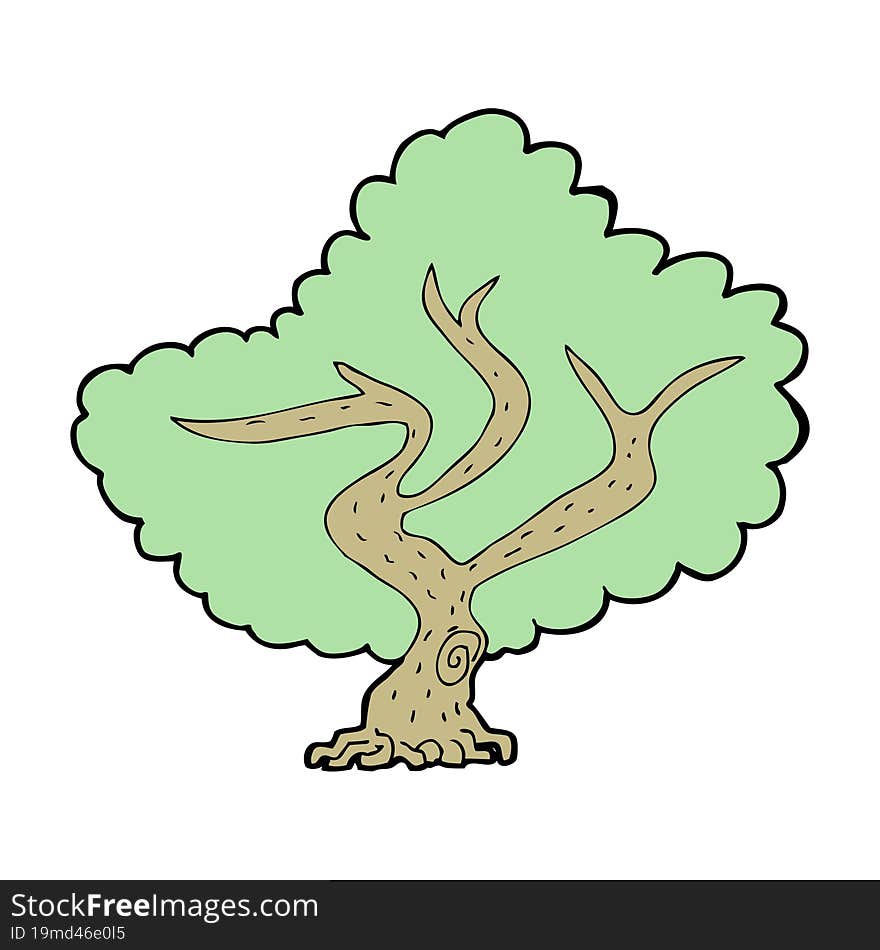 cartoon tree