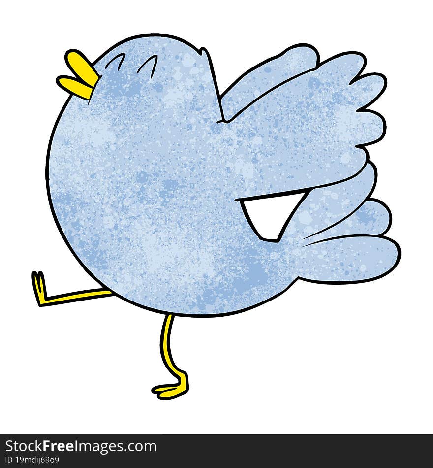 cartoon flapping bird. cartoon flapping bird