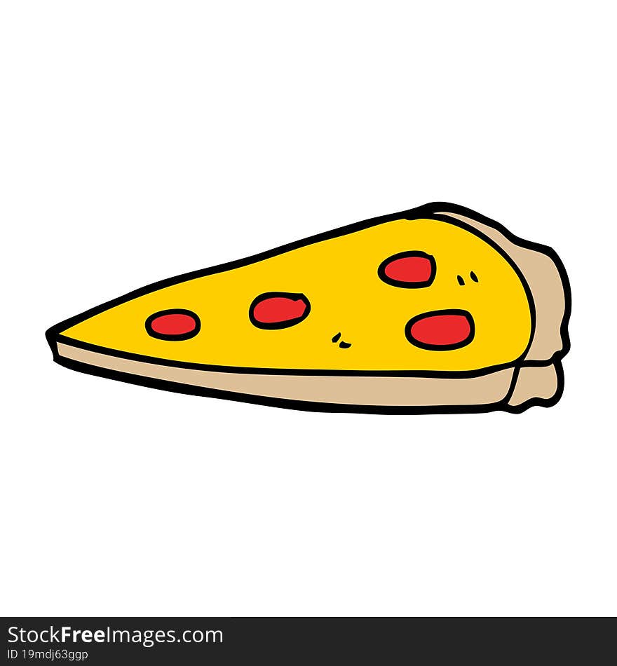 cartoon doodle pizza