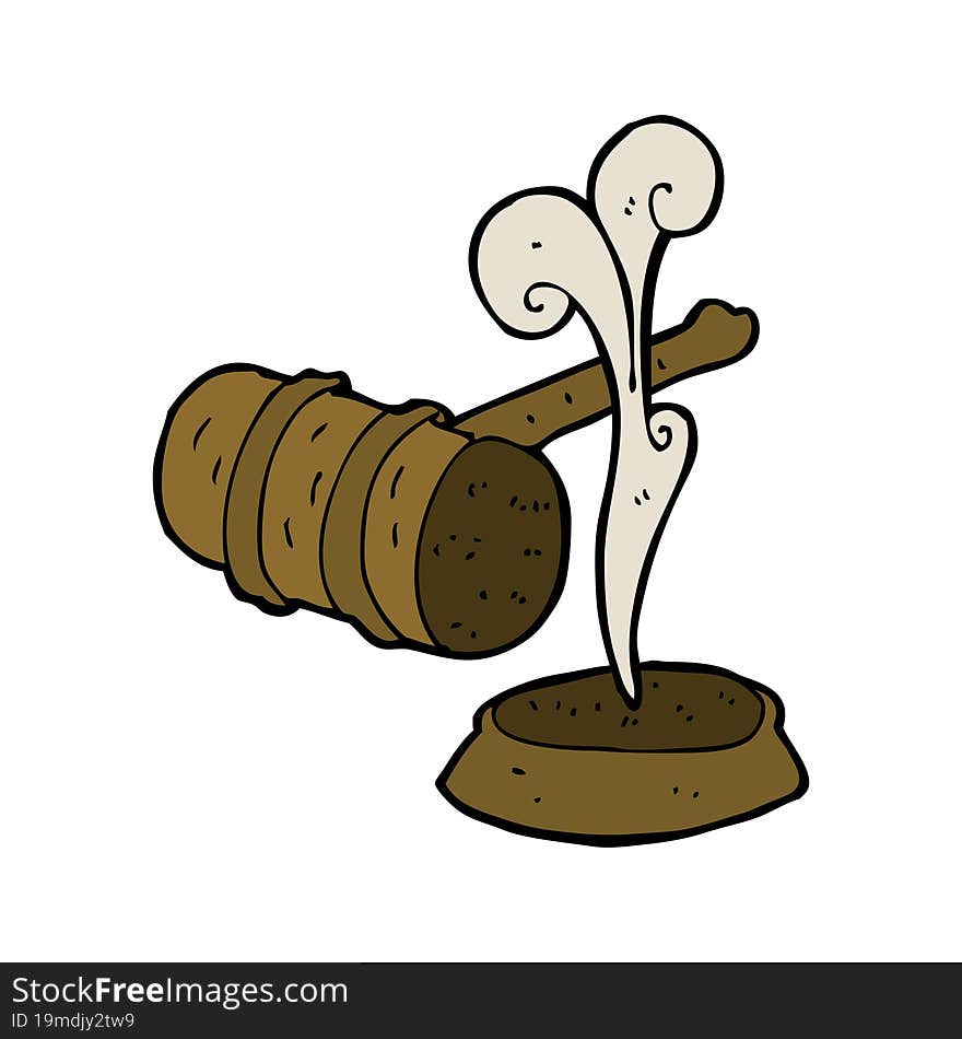 cartoon gavel