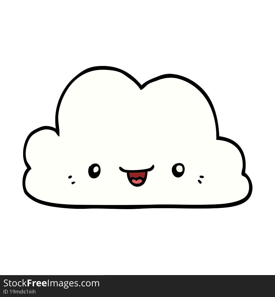 cute cartoon cloud