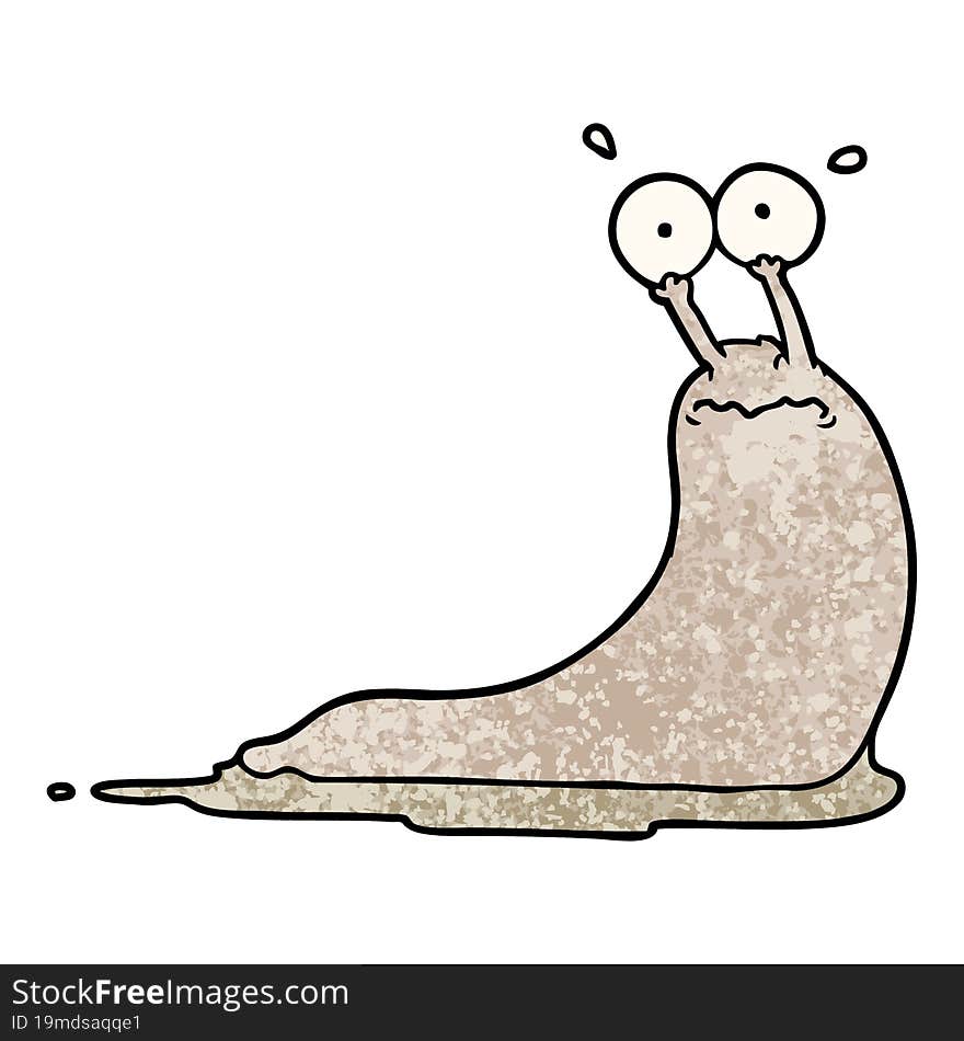 cartoon slug. cartoon slug