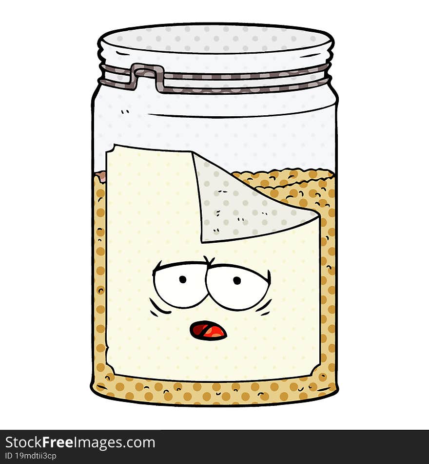 cartoon glass jar. cartoon glass jar