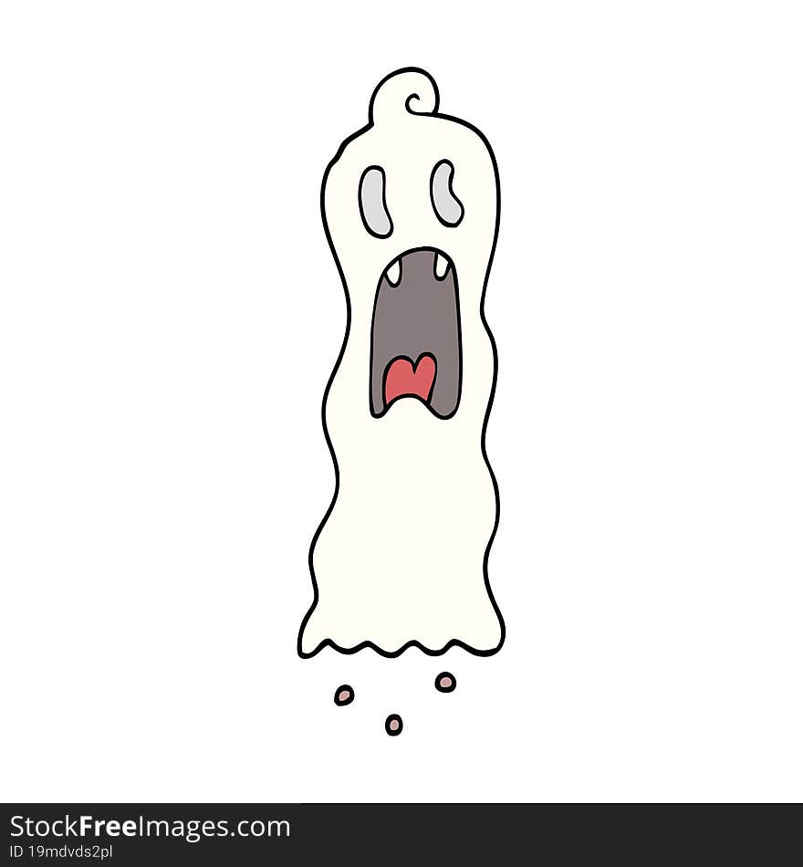 cartoon doodle spooky ghost