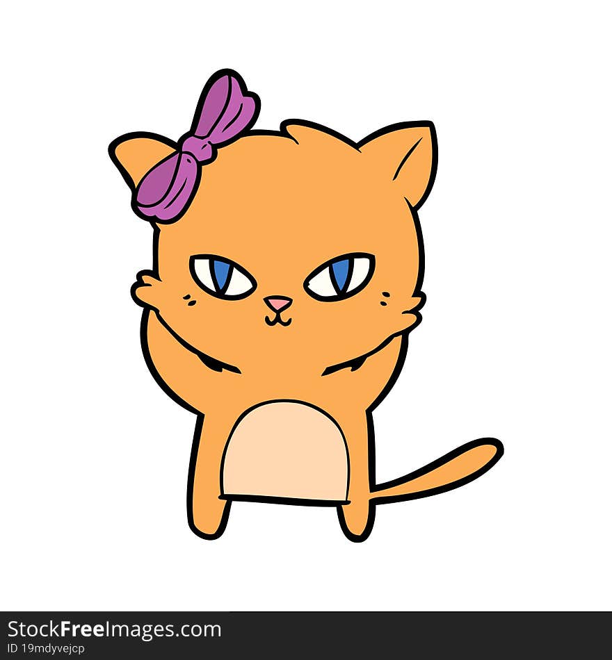 cute cartoon cat. cute cartoon cat