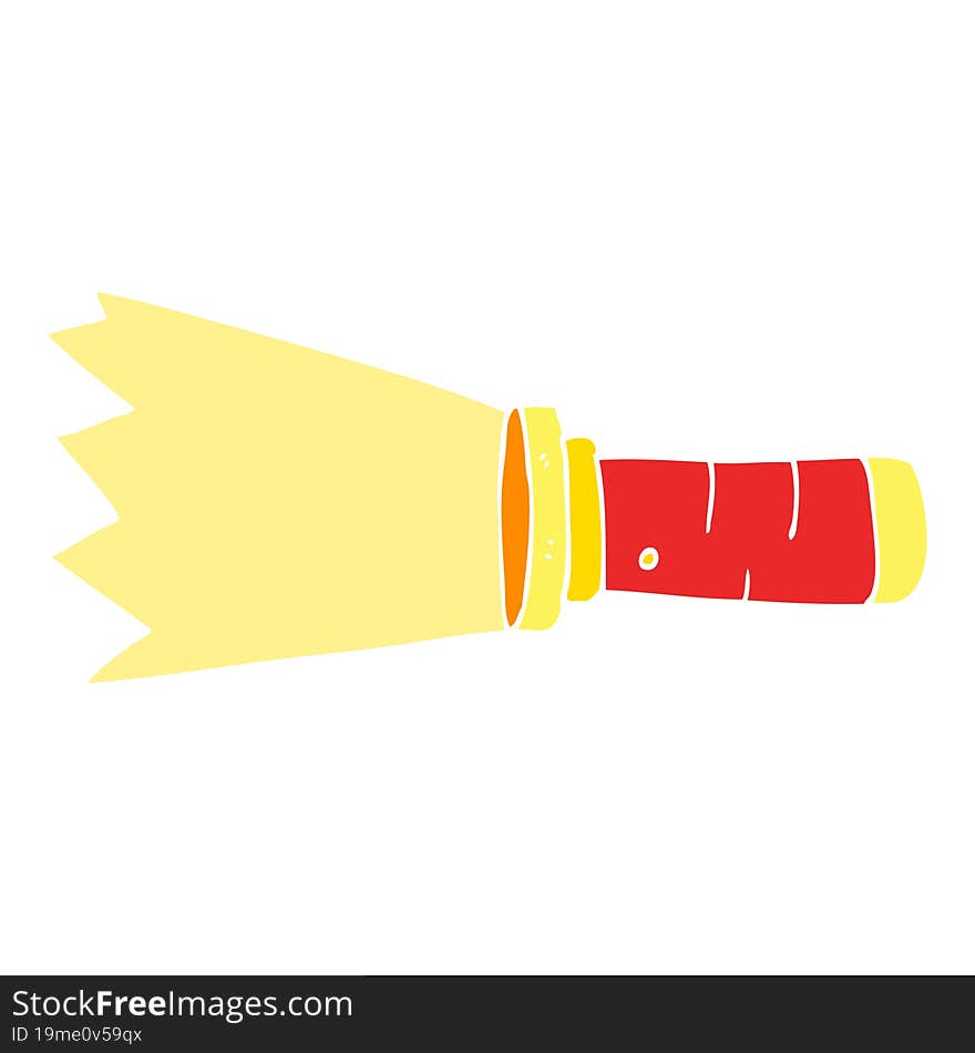 cartoon doodle lit torch