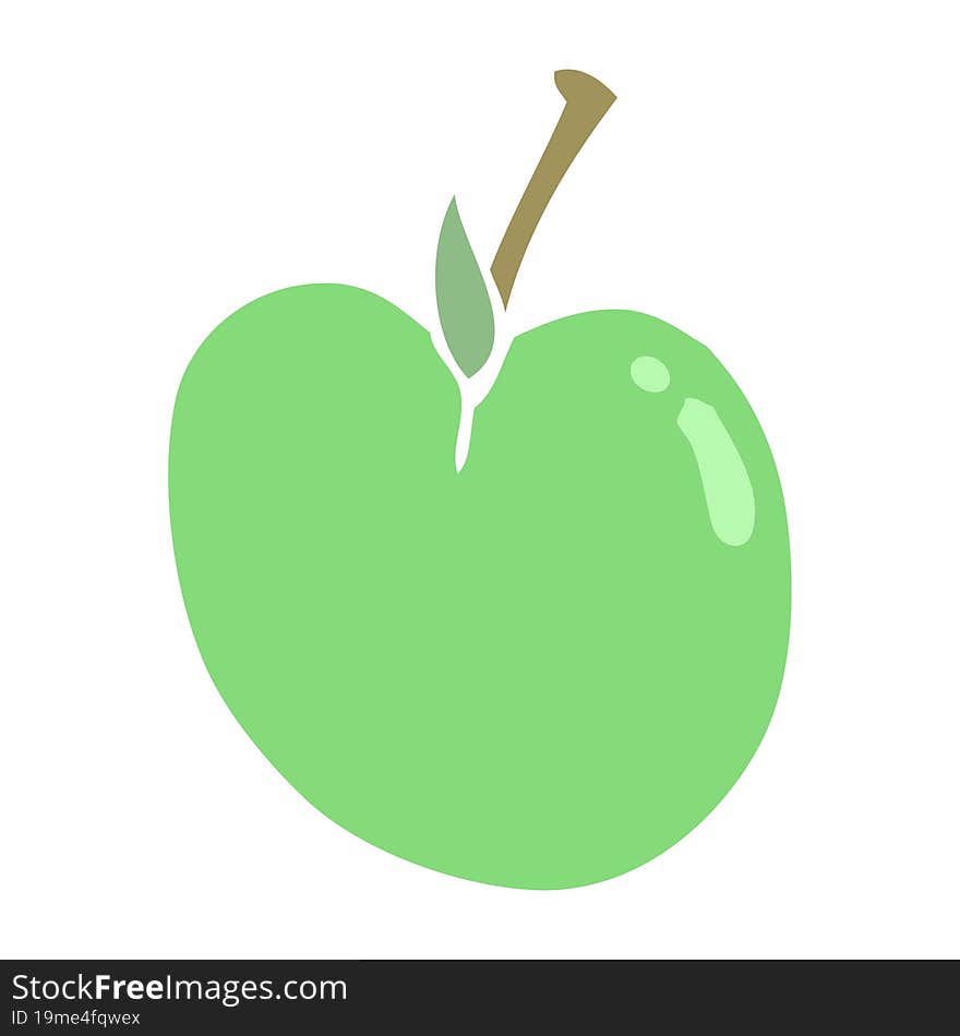 cartoon doodle apple