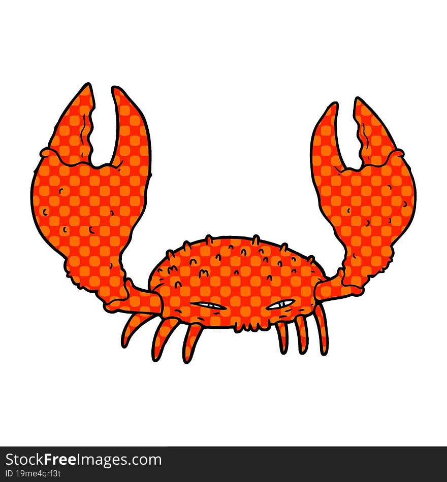 cartoon crab. cartoon crab