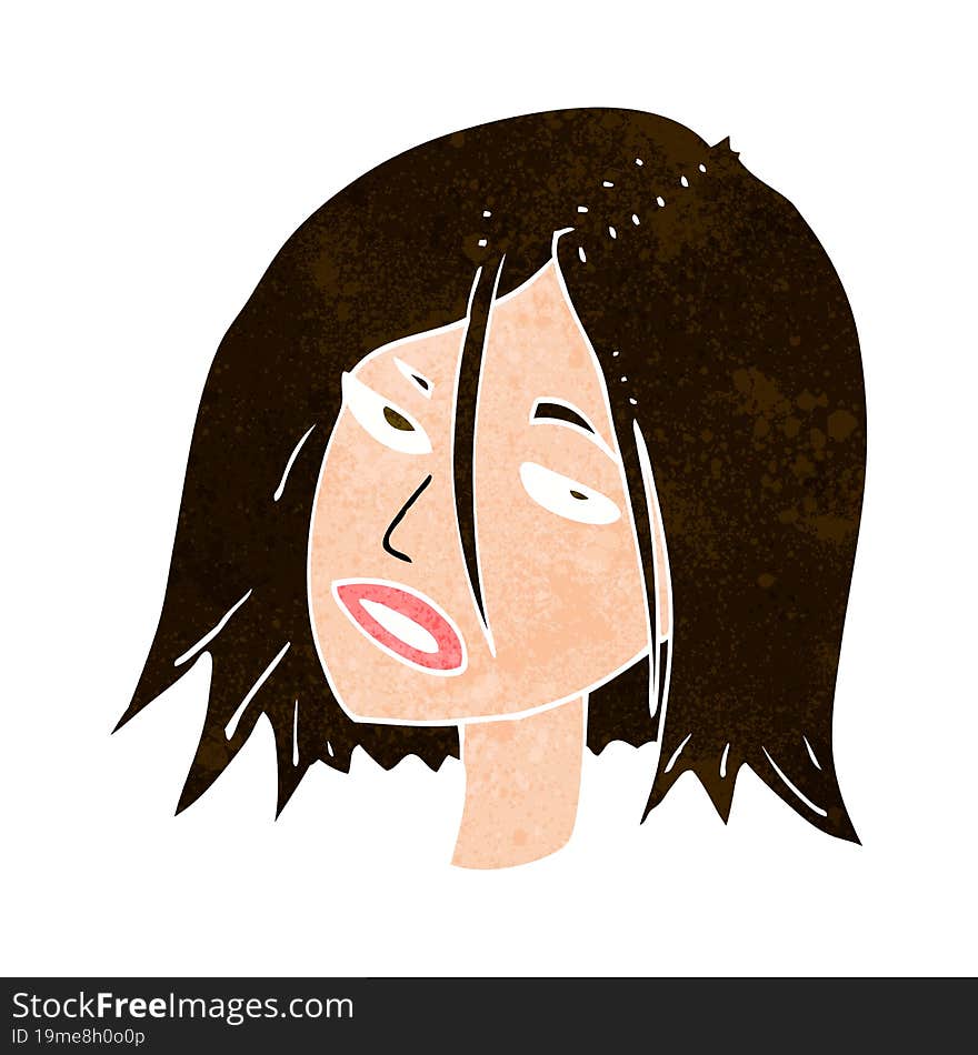 Cartoon Annoyed Woman