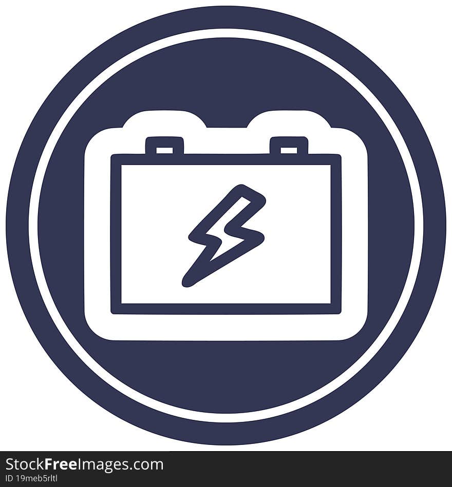 industrial battery icon