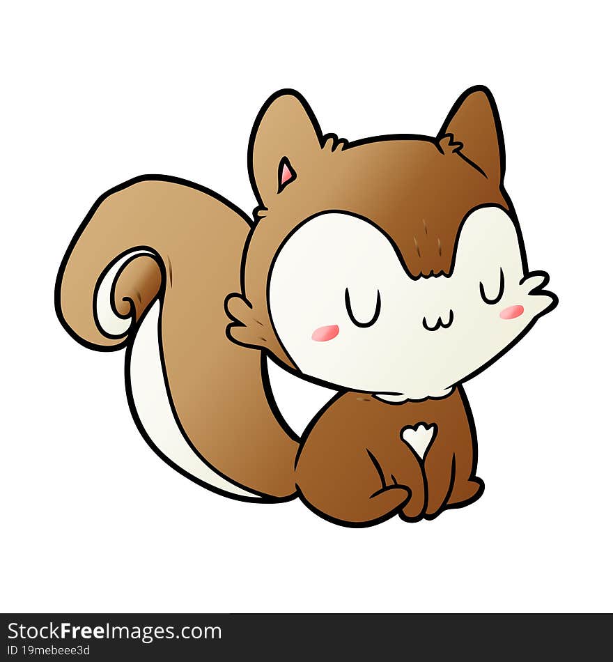 cartoon squirrel. cartoon squirrel