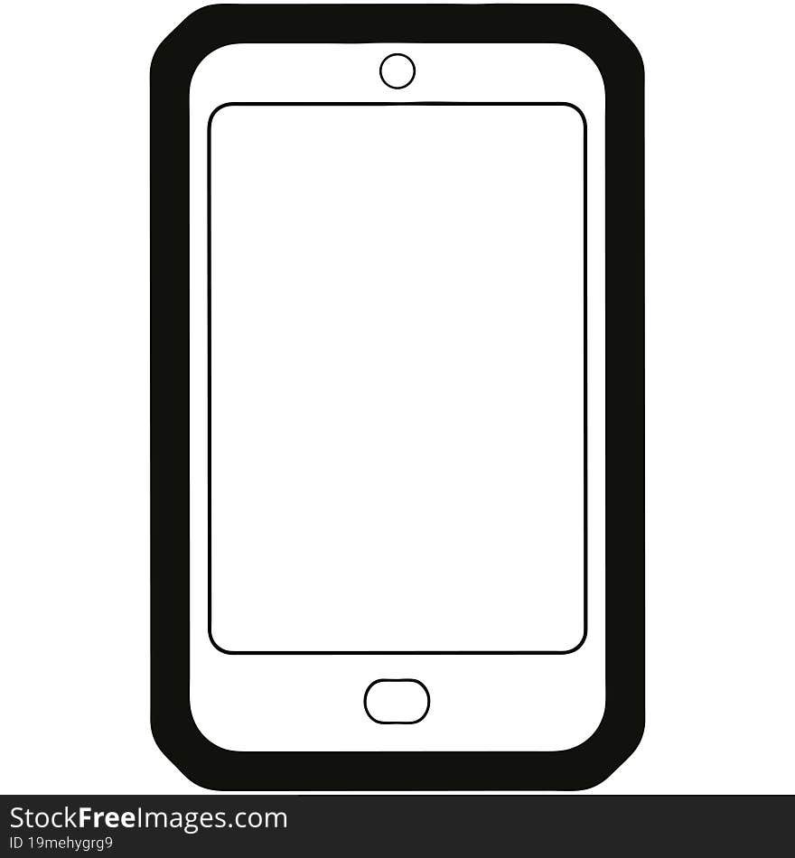 cell phone graphic vector illustration icon. cell phone graphic vector illustration icon