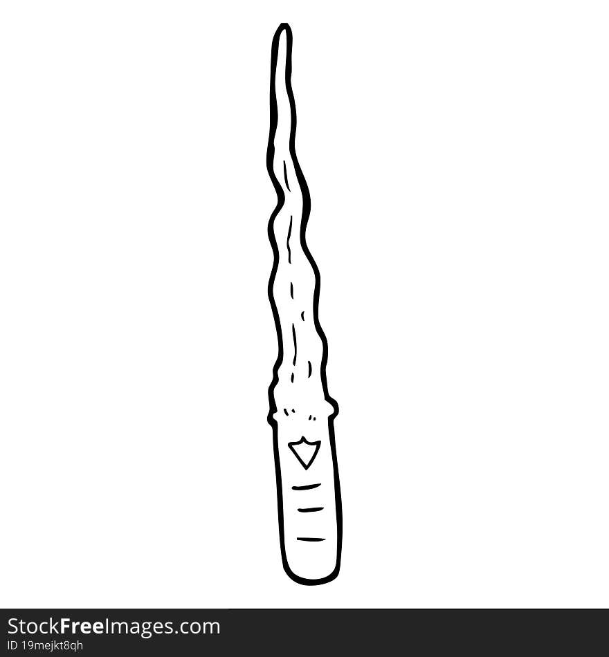 cartoon magic wand