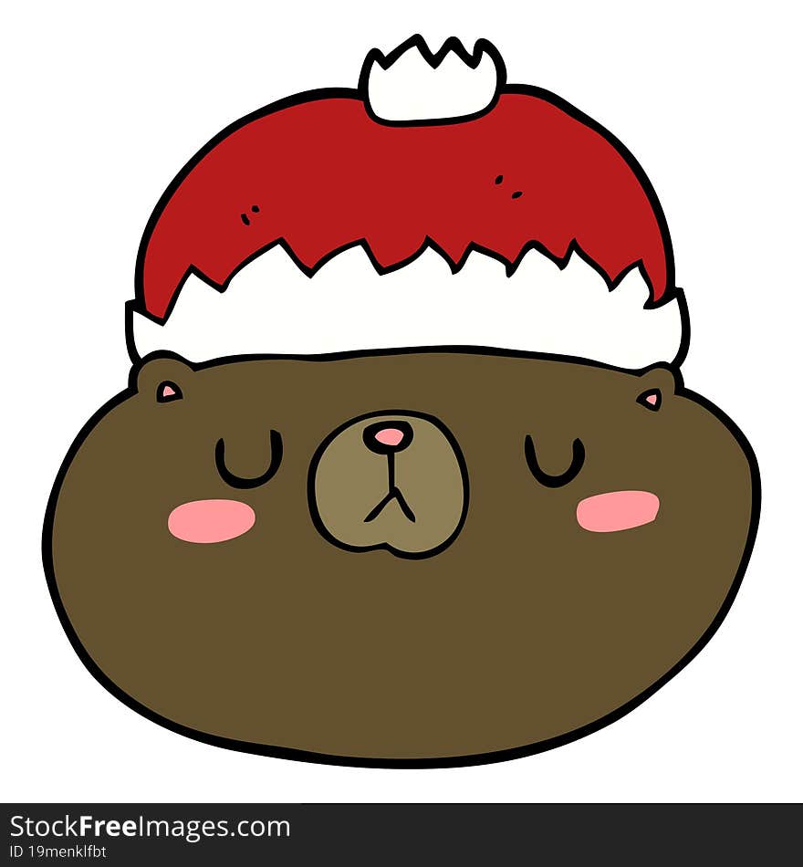 Cartoon Christmas Bear