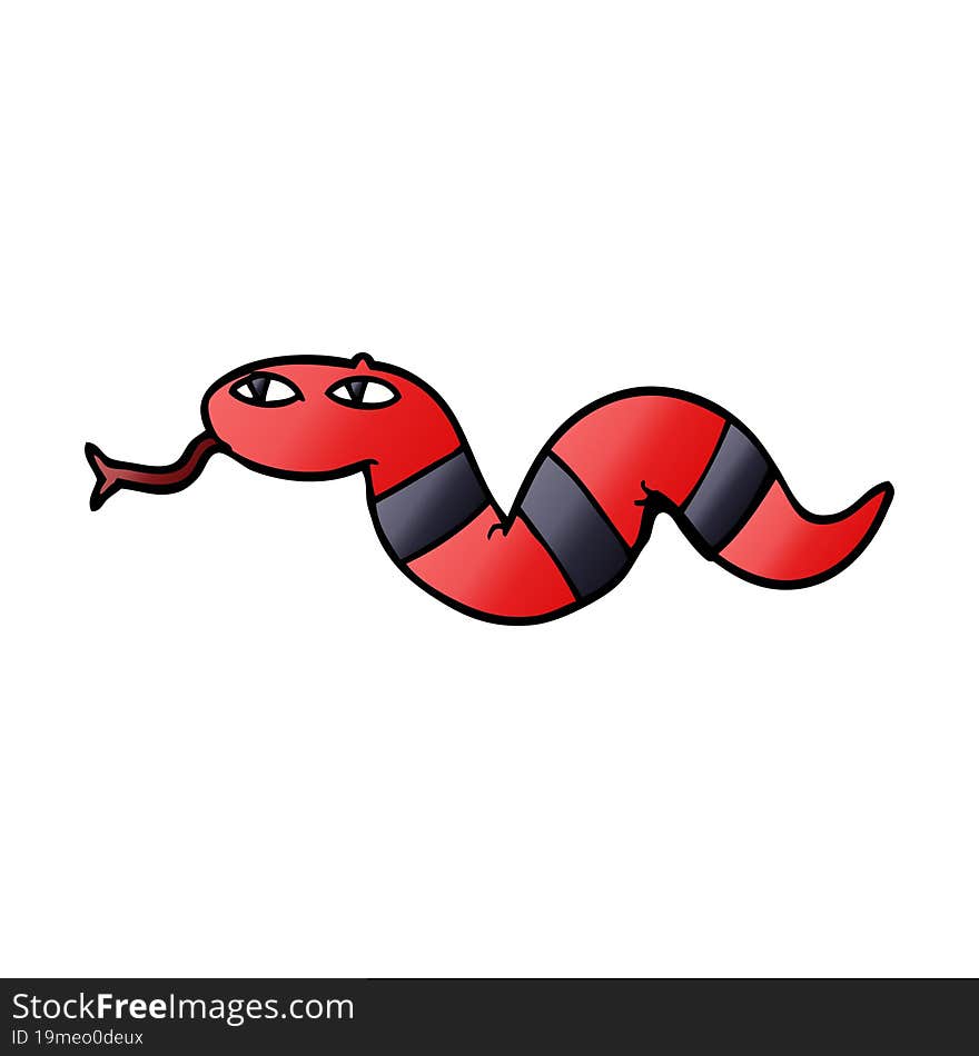 cartoon doodle of a snake