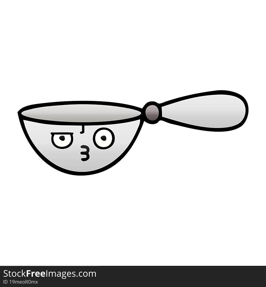 Gradient Shaded Cartoon Measuring Spoon