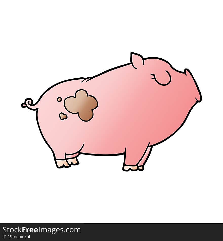 cartoon pig. cartoon pig