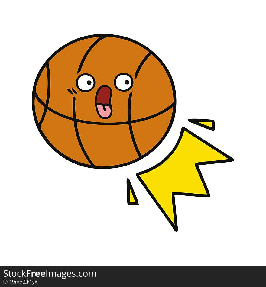 Cute Cartoon Basketball