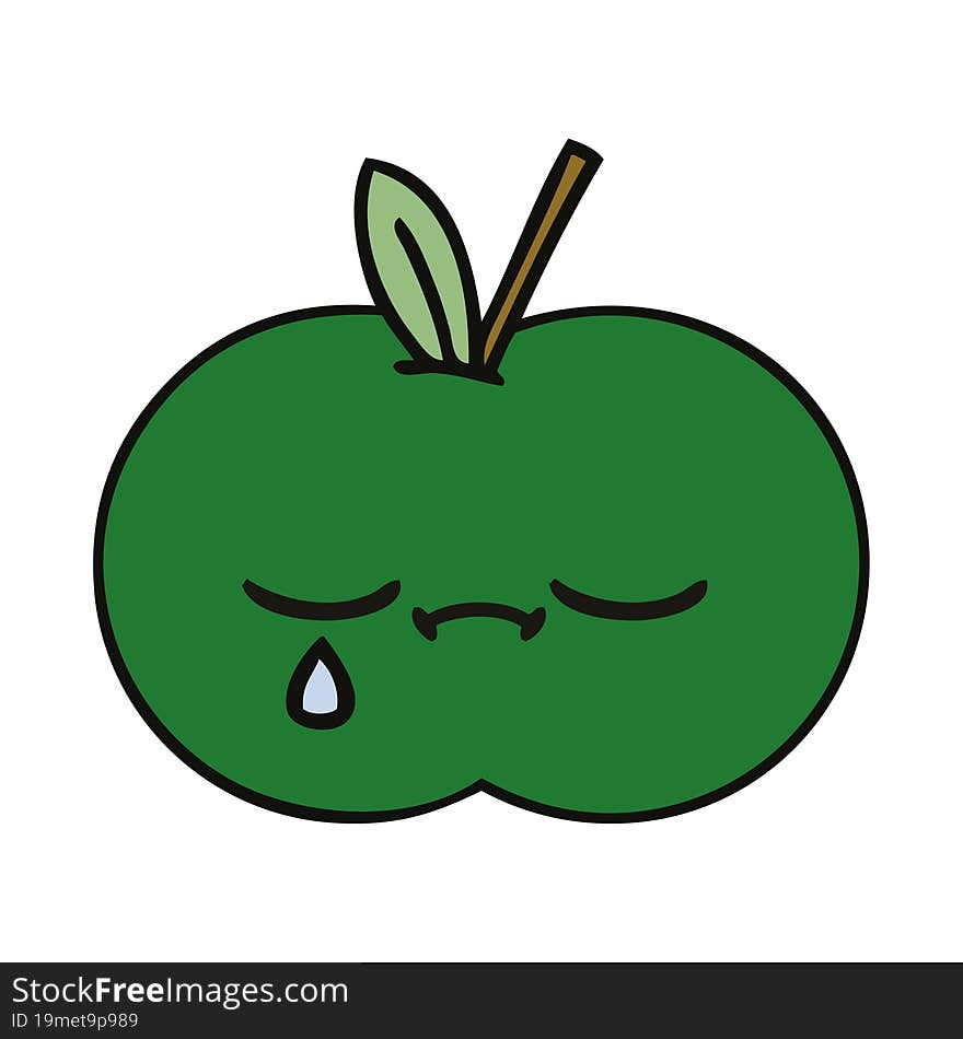 Cute Cartoon Juicy Apple