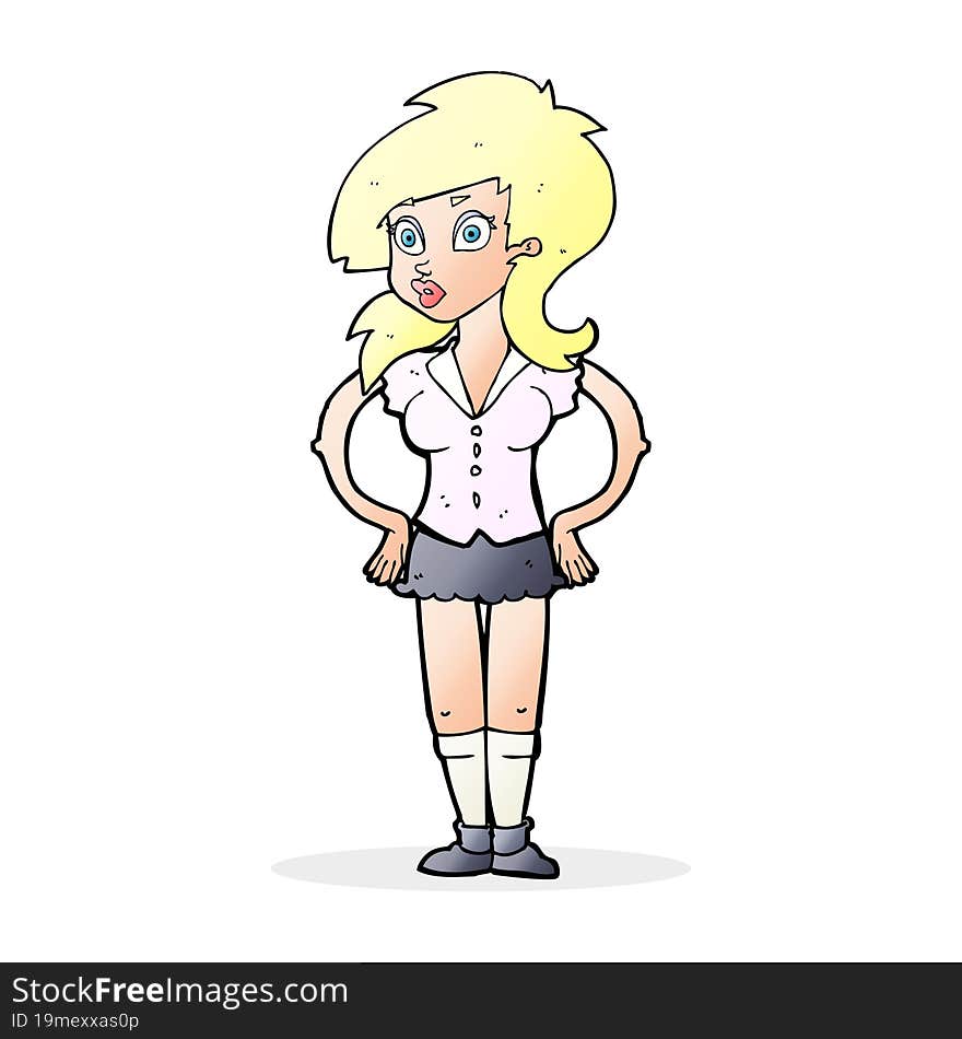 Cartoon Pretty Woman