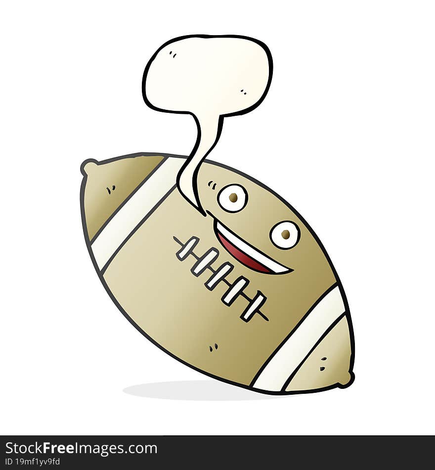 speech bubble cartoon football