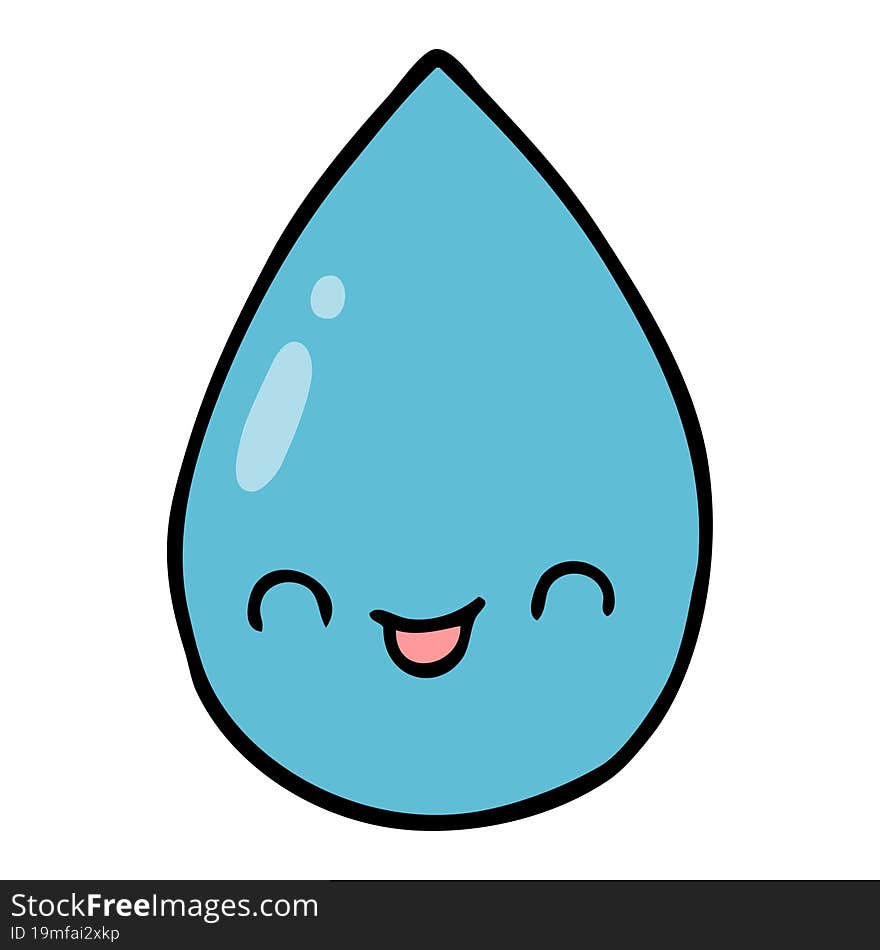 Cartoon Cute Raindrop