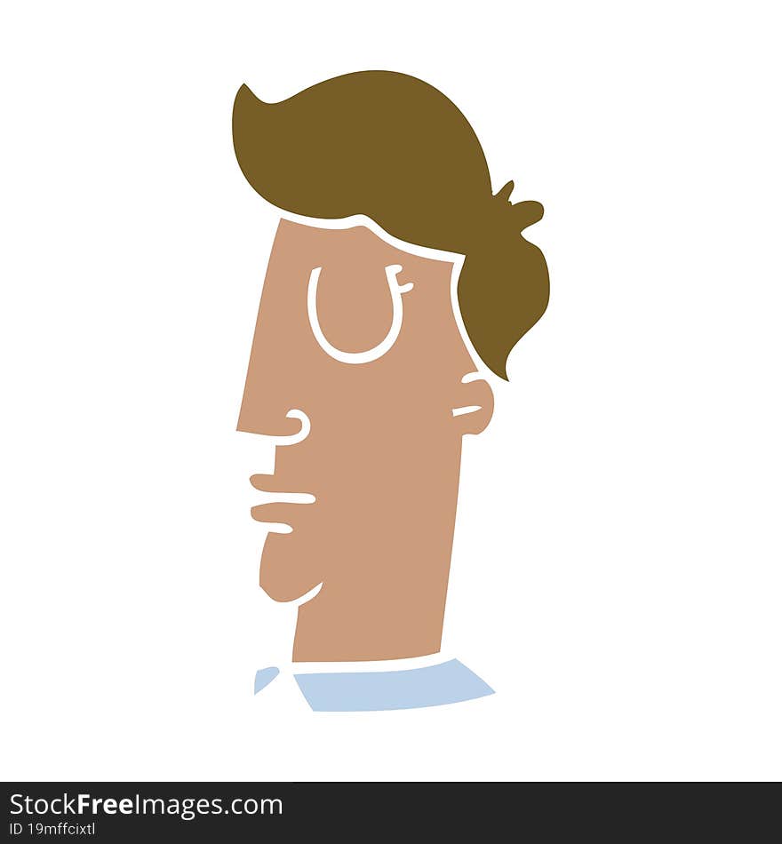 cartoon doodle human head