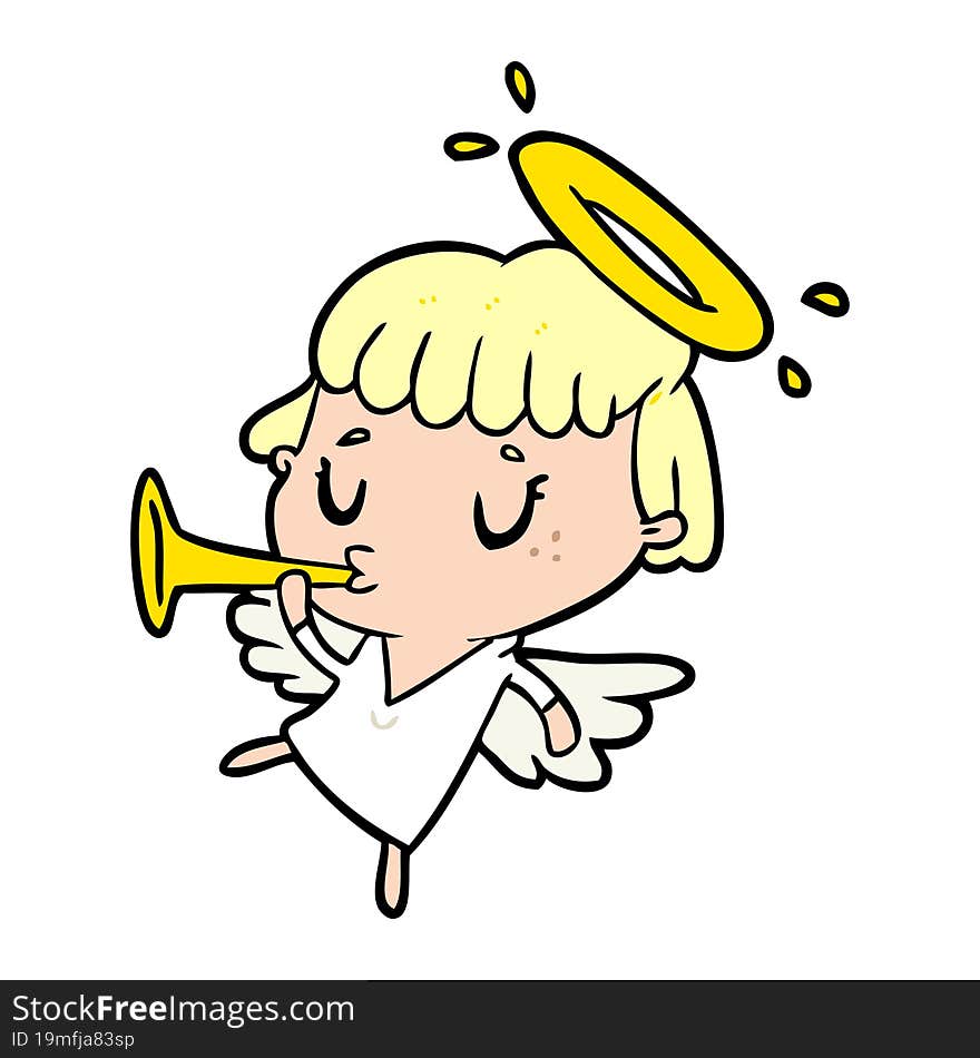 cute cartoon angel. cute cartoon angel