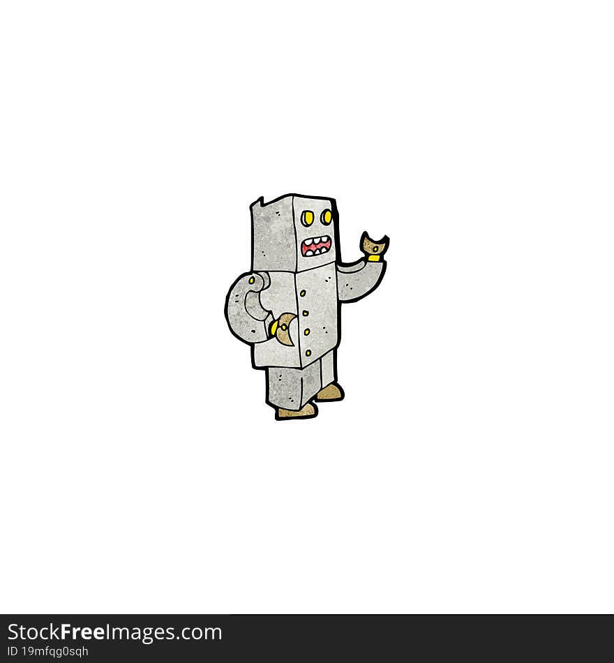 cartoon robot