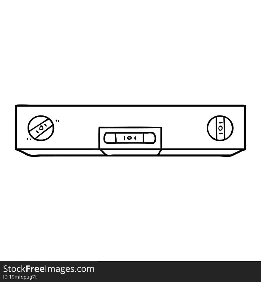 cartoon spirit level. cartoon spirit level