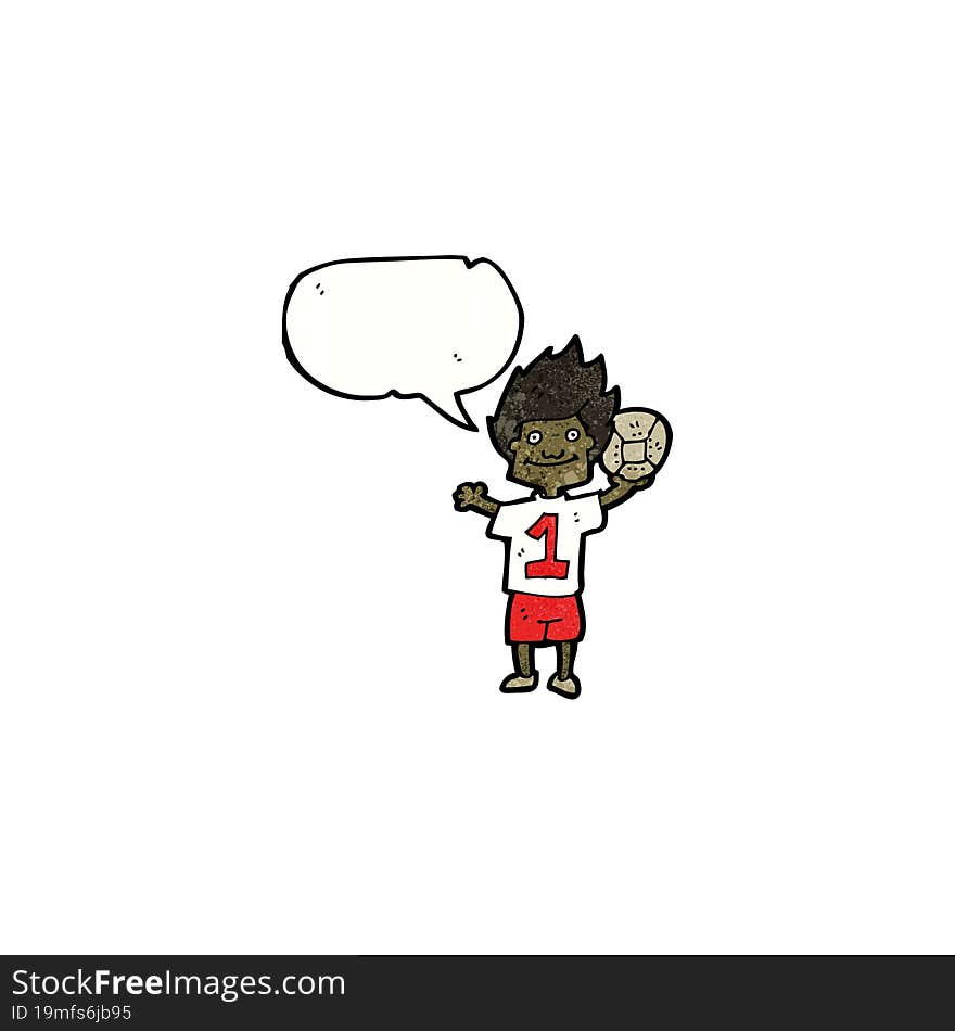 cartoon soccer player