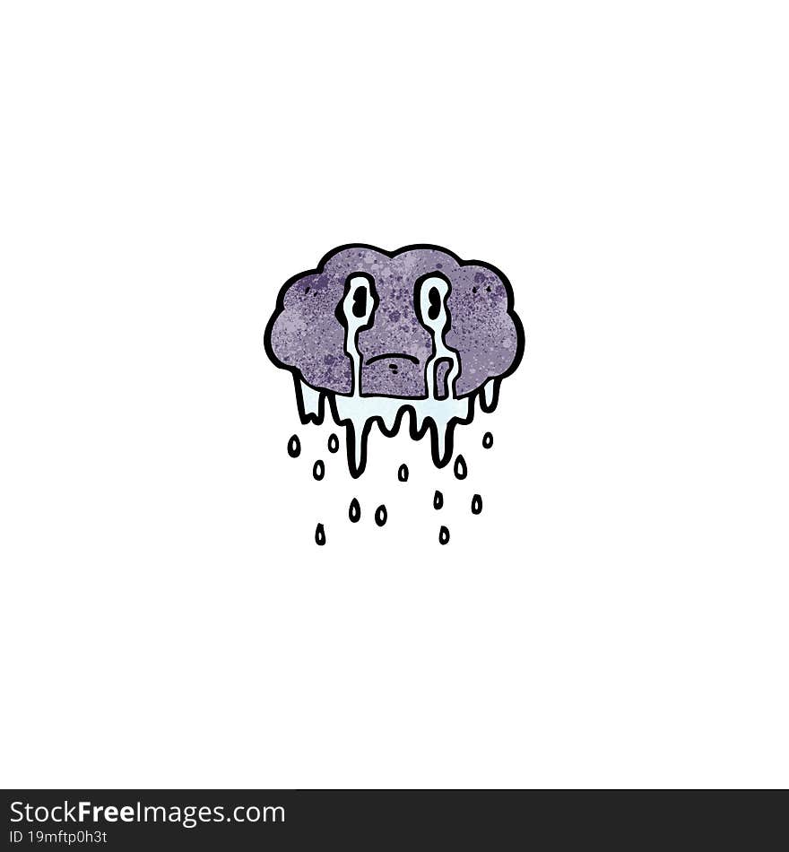 cartoon rain cloud