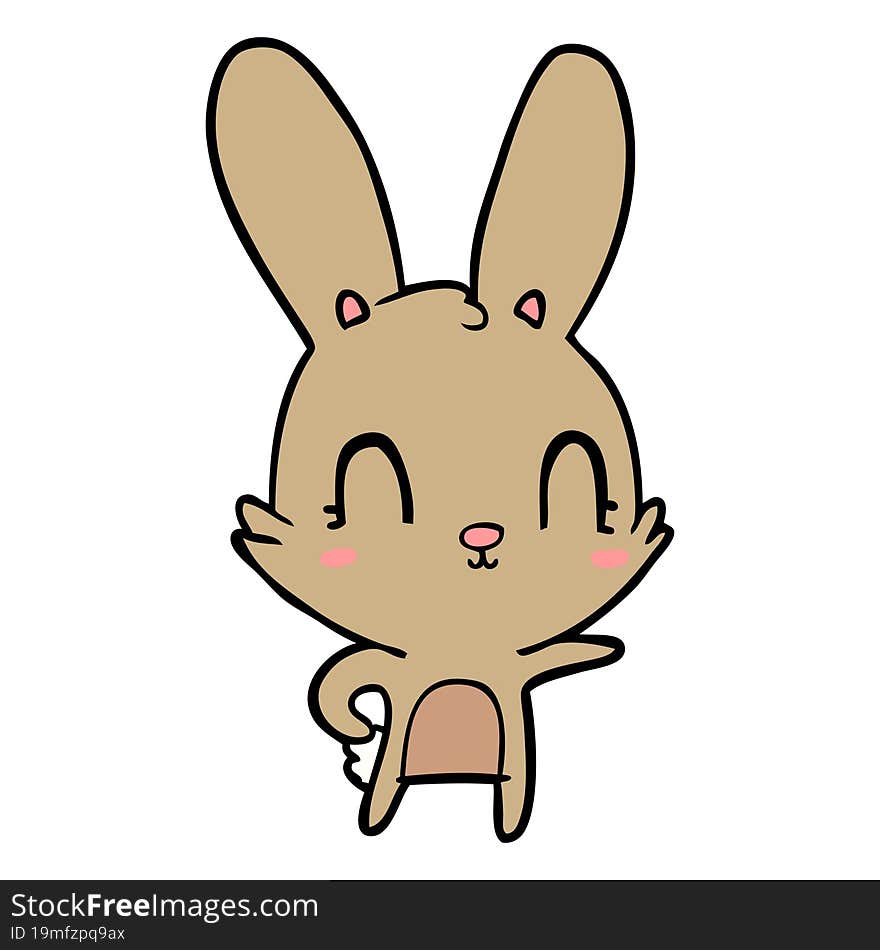 cute cartoon rabbit. cute cartoon rabbit