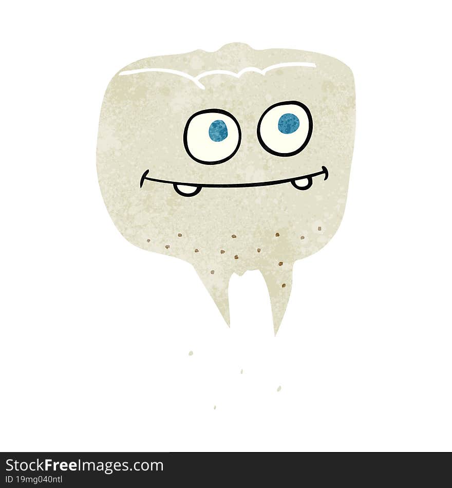 Retro Cartoon Tooth